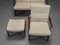 Rosewood Sofa, Armchair, and Footstool Set from Farstrup Møbler, 1960s, Image 2