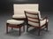 Rosewood Sofa, Armchair, and Footstool Set from Farstrup Møbler, 1960s, Image 4