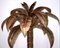 Lampada da terra vintage a forma di palma in ottone con fioriere, anni '60, Immagine 7