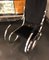 Mid-Century Italian Chrome and Black Velvet Rocking Chair, 1970s, Image 4