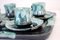 Italian Glazed Ceramic Coffee Set from Flora, 1960s, Set of 14 20