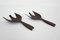 Danish Black Melanine Salad Set, 1960s, Set of 3, Image 4