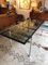 Mesa de comedor italiana de vidrio y cromo, años 70, Imagen 10