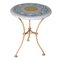 Italian Iron Decorative Scagliola Art Side Table by Cupioli, Image 1