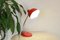 Rote Vintage Tischlampe, 1950er 8