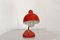 Vintage Red Table Lamp, 1950s 6
