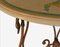 Consolle artistica in ferro battuto e Scagliola e marmo beige e color rosso scuro, di Cupioli, Italia, Immagine 5