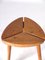 Scandinavian Tripod Pinewood and Beech Stool, 1950s, Image 3