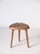 Tabouret Trépied Scandinave en Bois de Pin et Hêtre, années 50 2