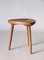 Scandinavian Tripod Pinewood and Beech Stool, 1950s, Image 6