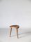 Tabouret Trépied Scandinave en Bois de Pin et Hêtre, années 50 7