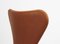 Cognac Leather Model 3107 Dining Chairs by Arne Jacobsen for Fritz Hansen, 1980s, Set of 12 2