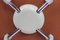 Sillas de comedor modelo 3107 de cuero coñac de Arne Jacobsen para Fritz Hansen, años 80. Juego de 4, Imagen 9