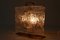 Mid-Century Italian Ice Glass Table Lamp, 1950s, Image 7