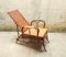 Italian Rattan and Malacca Lounge Chair, 1920s 2