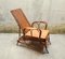 Italian Rattan and Malacca Lounge Chair, 1920s 1