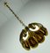 Amber Acrylic and Brass Ceiling Lamp from Kaisers Leuchten, 1970s, Image 2