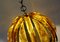 Amber Acrylic and Brass Ceiling Lamp from Kaisers Leuchten, 1970s 4