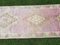 Rose Gold and Pink Woolen Oushak Runner Rug, 1970s, Image 3