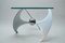 Italian Steel and Glass Adjustable Coffee Table by L. Campanini for Cama, 1970s, Image 7