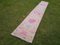 Vintage Turkish Pale Pink Oushak Runner Rug, 1970s 2