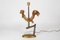Lámpara de mesa en forma de pájaro de hierro forjado, años 40, Imagen 5