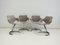 Dining Chairs by Boris Tabacoff for Mobilier Modulaire Moderne, 1960s, Set of 4 1