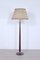 Wood, Brass & Marble Floor Lamp, 1950s 1