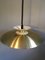 Lámpara colgante de latón y aluminio, años 60, Imagen 7