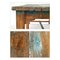 Mesa de comedor de madera patinada, años 40, Imagen 5