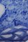 Ánforas Majolica italianas grandes en azul de Santarelli, años 50. Juego de 2, Imagen 8