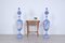 Large Italian Blue Majolica Amphorae from Santarelli, 1950s, Set of 2 2