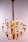 Lámpara de araña Hollywood Regency grande dorada de Gaetano Sciolari para Boulanger France, años 60, Imagen 1
