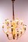 Lámpara de araña Hollywood Regency grande dorada de Gaetano Sciolari para Boulanger France, años 60, Imagen 3