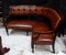 Antique George III Leather Corner Bench 1