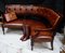 Banc d'Angle George III Antique en Cuir 14