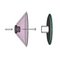 Saturn 155a Hellrosa Wandspiegel von Andreas Berlin, 3er Set 7