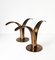 Mid-Century Scandinavian Brass Candleholders from Sweden-Lily, Set of 2, Image 3