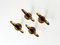 Portacandele Lily Mid-Century in ottone di Sweden-Lily, set di 4, Immagine 8