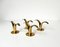 Small Mid-Century Brass Model Lily Candleholders from Sweden-Lily, Set of 4 12