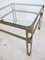 Regency Brass & Glass Side Table by Peter Ghyczy, 1970s, Image 2