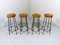 Wrought Iron Bar Stools, 1950s, Set of 4 2