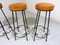 Wrought Iron Bar Stools, 1950s, Set of 4, Image 10