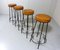 Wrought Iron Bar Stools, 1950s, Set of 4 4