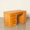 Art Deco Blond Oak Desk, 1930s, Image 2