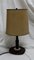Lámpara de mesa vintage de palisandro y cuero, años 20, Imagen 2