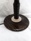 Lámpara de mesa vintage de palisandro y cuero, años 20, Imagen 7