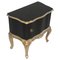 Baroque Style Italian Walnut Veneer Nightstand, 1920s 2