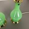 Mid-Century Opaline Murano Glass Table Lamps from Cenedese Vetri, Set of 2, Image 9
