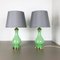 Mid-Century Opaline Murano Glass Table Lamps from Cenedese Vetri, Set of 2, Image 14